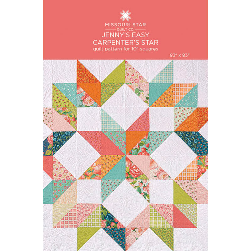 Jenny's Easy Carpenter's Star Quilt Pattern by Missouri Star Size Full Contemporary | Missouri Star Quilt Co.